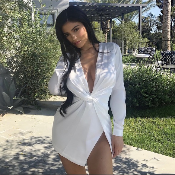 Fashion Nova Silk Dress - Picture 1 of 4